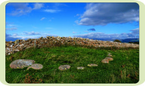 A neolithic ceremonial site, possibly part of a processional way, a putative henge.
