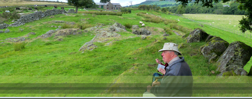 This is a putative fort, a nice destination for a picnic after a pleasant short walk through pretty countryside over a nice stone bridge.